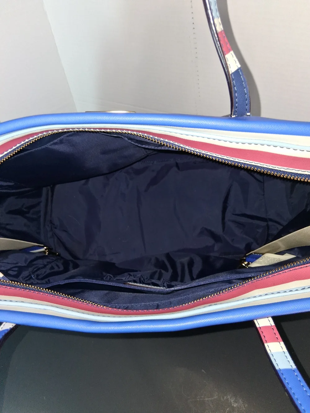 Kate Spade Blue Striped Tote Bag